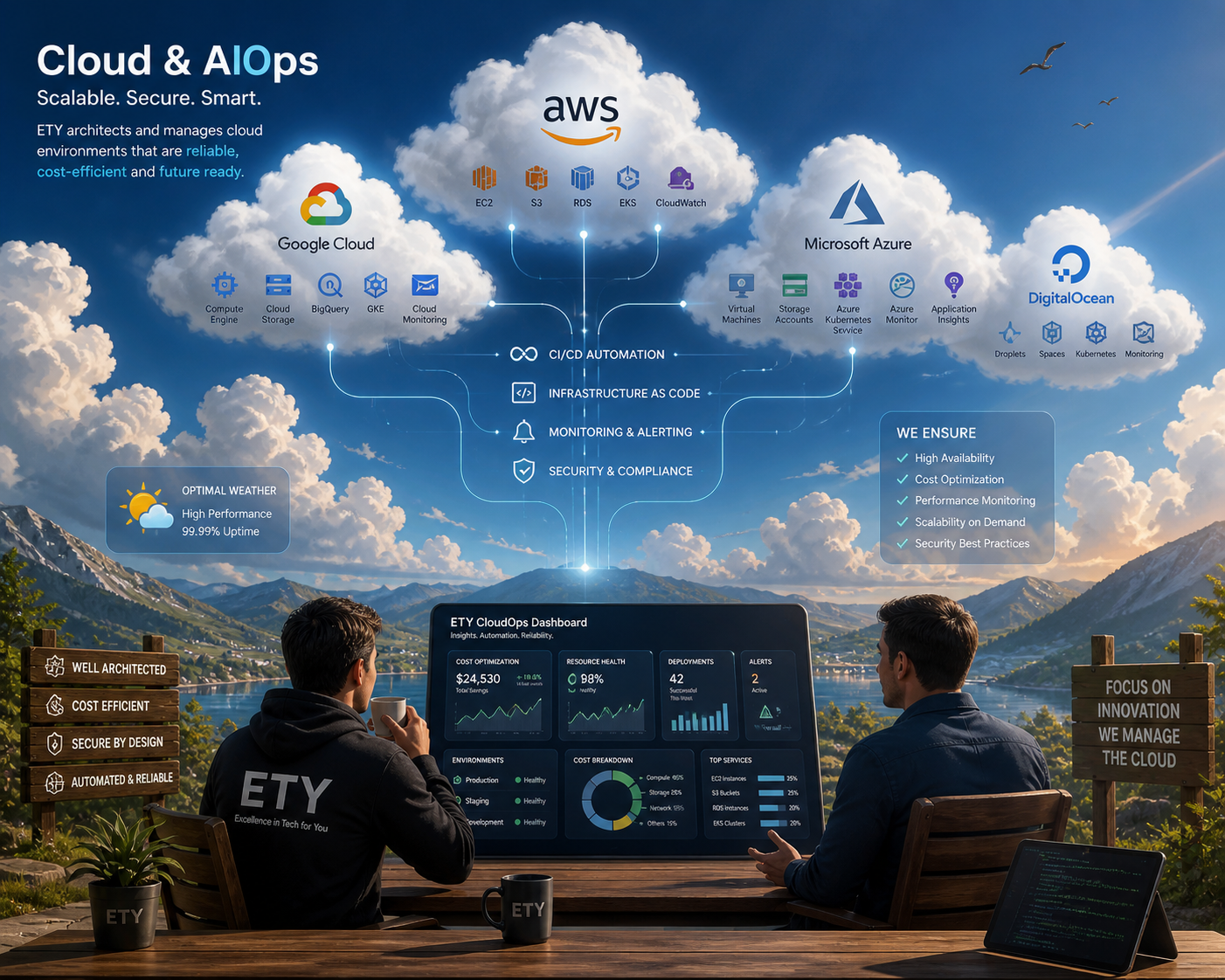 ETY cloud and devops platform visualization